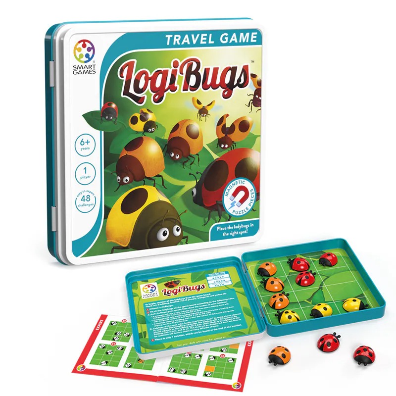 信誼~【SMART GAMES】磁力遊戲盒-瓢蟲連線{樂步客 LoveBook}