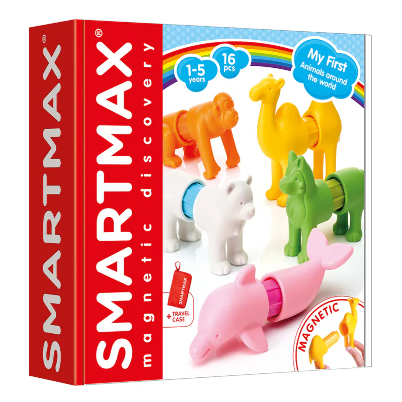 信誼~SMARTMAX 磁力接接棒-動物樂園{樂步客LoveBook}