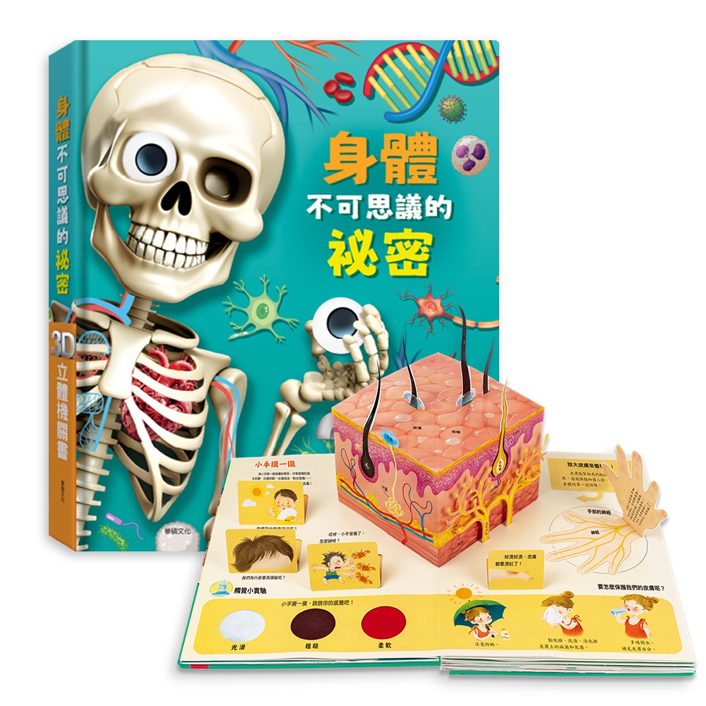 華碩~身體不可思議的祕密:3D立體機關書{樂步客 LoveBook}